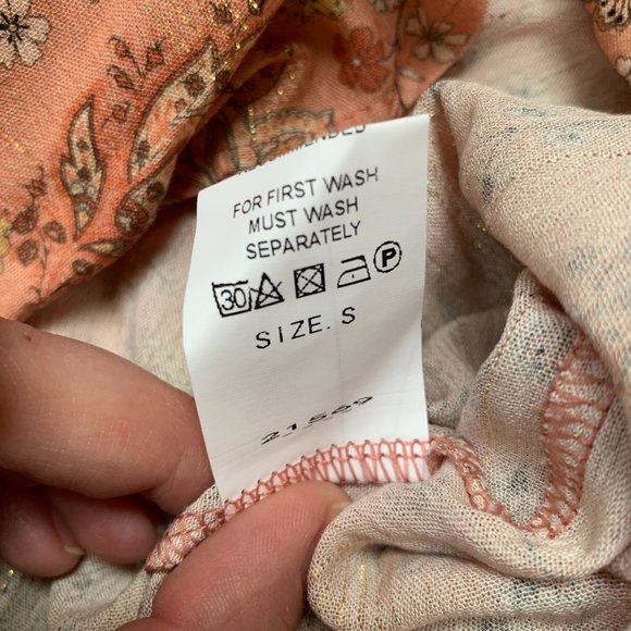 Scandal Italy Womens Peasant Blouse - Modern Boho Chic Top - Picture 9 of 10